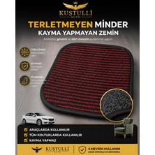 Kuştulli Terletmeyen Kaydırmaz Tekli Minder (Kırmızı)