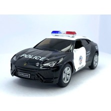 Kinsmart Lamborghini Urus 1/36 Ölçekli Siyah Diecast Çekbırak Model Araba Gerçekçi Detaylar