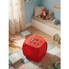 Mucit Home Kapaklı Çocuk Oyuncak Sepeti Kendinden Desenli Oyuncak ve Kirli Sepeti 35*50CM