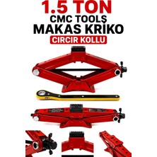 Cmc Tools 1,5 Ton Cırcır Kollu Makas Kriko 110-390 mm Oto Araç Lastik Krikosu