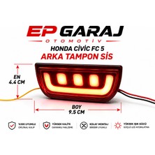 EP Garaj Otomotiv Honda Civic Fc5 Arka Tampon Sis LED Sağ + Sol Çift