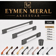 Eymen Meral Aksesuar Düğme Füme Renk Kaliteli Kulp (Vidaları Dahil) Alüminyum Hafif Kaliteli ve Uzun Ömürlü Malzemedir. Şık ve Estetik Görünümlüdür.