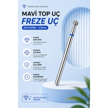 Freze Ucu Top Mavi 3,5 mm 001/035B – Profesyonel Manikür ve Kütikül Bakımı