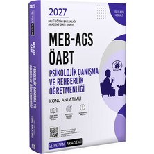 Pegem Akademi Yayıncılık 2027 MEB-AGS ÖABT Psikolojik Danışma ve Rehberlik Öğretmenliği Ko