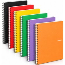 Adasra 60 Yaprak Spiralli Defter Seti – 4 Adet Çizgili + 4 Adet Kareli