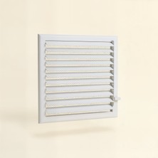 Upstyle Vento Alüminyum Banyo ve Wc Havalandırma Menfezi Beyaz 25X38 cm