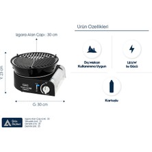 Aygaz Cadac Safari Chef 30 Kompakt Barbekü ve Mangal - Kartuşlu, Çantalı, Taşınabilir Kamp Modeli