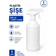 Labolist Plastik Şişe 500 ml + Sprey Kapak 1 Adet