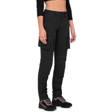 The Biker Jeans Thebikerjeanstruva Cargo Black Korumalı Motosiklet Pantolonu Kadın