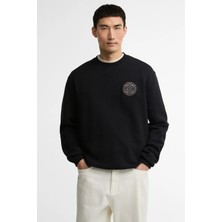 Barbour International B.ıntl 90TH Anniversary Graphic Sweatshirt BK11 Black