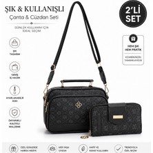 Newish Polo Kadın Vegan Deri Çapraz El  Omuz Çantası ve Cüzdan Kartlık - NEWPOLO370