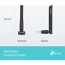Başcılar UB500 Plus, Ayarlanabilir Harici Antenli, Yüksek Çekim Güçlü Bluetooth 5.4 USB Adaptör
