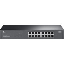 Başcılar LS1016G; 16-Port Gigabit Portlu, Metal Kasalı, Qos Özellikli, Kurulum Gerektirmeyen Tak ve Çalıştır