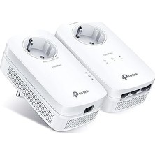 Başcılar TL-PA8033P Kıt, AV1300 3-Port Gigabit Passthrough Powerline Starter Kit