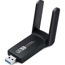 Başcılar 1300MBPS Wireless Adaptör Wifi Ağ Kartı Masaüstü Bilgisayar Pc ile Uyumlu Realtek Rtl 8812BU Usb3.0