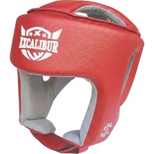 Excalibur Boks Kaskı Kafa Koruyucu Kask Amatör Müsabaka Modeli Kırmızı