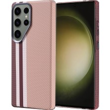 Galaxy S25 Ultra Kılıf Ultra Ince Magsafe Karbon Fiber Görünümlü Ince Hafif Ogaa