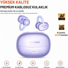 Ayers Monoise P-Q15 Kadın Erkek Gerçek Kablosuz Klipsli Kulaklık, Enc Gürültü Engelleme, Hi-Res Ses, 3,8 G Hafif Tasarım, Ipx5, Open-Ear Bluetooth Kulaklık