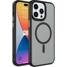 iPhone 15 Pro Max Kılıf Magsafe Destekli Kamera Yükseltili Mat Parmak Izi Tutmayan Silikon Ogaa