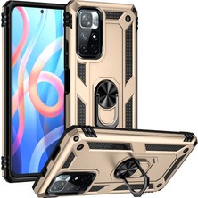 Xiaomi Poco M4 Pro 5g Kılıf Kamera Koruyucu Manyetik Standlı Tank Koruma Ogaa
