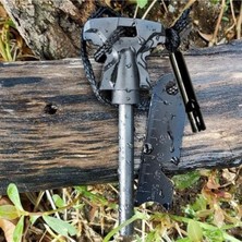 Bak Gel Al BakGelAl Magnezyum Ateş Başlatma Seti - Düdük Dahil Fire Starter, Kamp & Survival Ateş Yakıcı