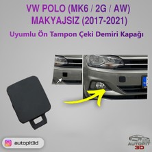 AutoPit 3D Vw Polo (Mk6 / 2g / Aw) Makyajsız (2017-2021) Ön Tampon Çeki Demiri Kapağı