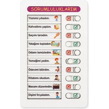 Bak Gel Al Sorumluluklarım Panosu – Çocuklar İçin Eğitici ve Eğlenceli Günlük Görev Takip Panosu