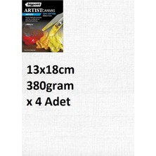Bigpoint Artists' Tuval 13X18CM - 380GRAM x 4 Adet