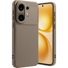 Vivo X200 Fe Auto Focus Karbon Kapak -Kahverengi