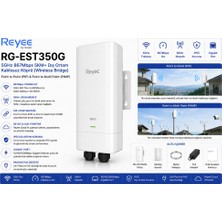 Reyee RG-EST350G 5ghz Dış Ortam Noktadan Noktaya Access Poınt, Kutu Içeriği 2 Adet, 867 Mbps, Bulut