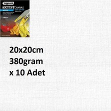 Bigpoint Artists' Tuval 20X20CM - 380GRAM x 10 Adet