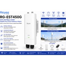 Reyee RG-EST450G 5ghz Dış Ortam Noktadan Çok Noktaya Access Point, Kutu Içeriği 1 Adet, 867 Mbps, Bu