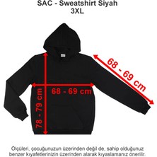 Sev Amerikan Koleji Sweatshirt Siyah 3xl