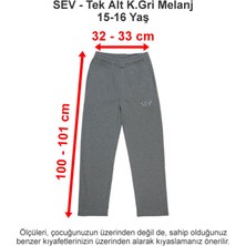 Sev Okulları Tek Alt Koyu Gri Melanj 3 Iplik 15-16 Yaş