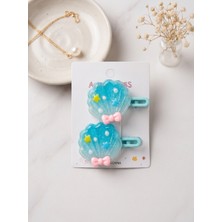 Happy Aksesuar Istiridye Figürlü Çocuk Mika Pens Toka (6 Cm)