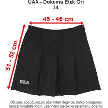 Üsküdar Amerikan Lisesi Dokuma Etek Gri 34