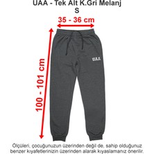 Üsküdar Amerikan Lisesi Tek Alt Koyu Gri Melanj 3 Iplik S