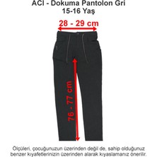 Özel Izmir Amerikan Koleji Dokuma Pantolon Gri 15-16 Yaş
