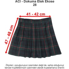 Özel Izmir Amerikan Koleji Dokuma Etek Ekose 28