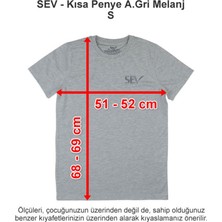 Sev Okulları Kısa Penye Açık Gri Melanj S