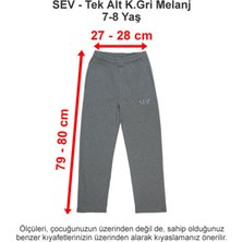 Sev Okulları Tek Alt Koyu Gri Melanj 3 Iplik 7-8 Yaş