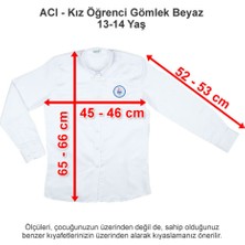 Özel Izmir Amerikan Koleji Kız Öğrenci Gömlek Beyaz 13-14 Yaş