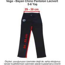 Vega Okulları Bayan Chino Pantolon Lacivert 5-6 Yaş