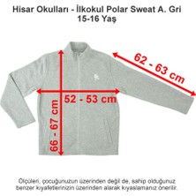 Hisar Okulları Ilkokul Polar Sweat Açık Gri 15-16 Yaş
