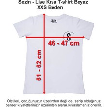Özel Sezin Okulu Lise Kısa T-Shirt Beyaz Xxs