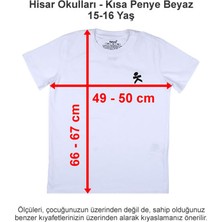 Hisar Okulları Kısa Penye Beyaz 15-16 Yaş