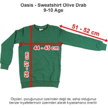 Oasis International School Sweatshirt Olive Drab 9-10 Age