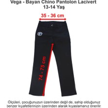 Vega Okulları Bayan Chino Pantolon Lacivert 13-14 Yaş