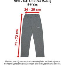 Sev Okulları Tek Alt Koyu Gri Melanj 3 Iplik 5-6 Yaş