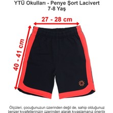 Ytü Okulları - Penye Şort Lacivert 7-8 Yaş